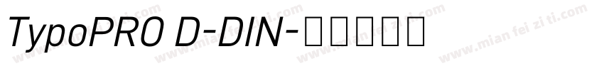 TypoPRO D-DIN字体转换
